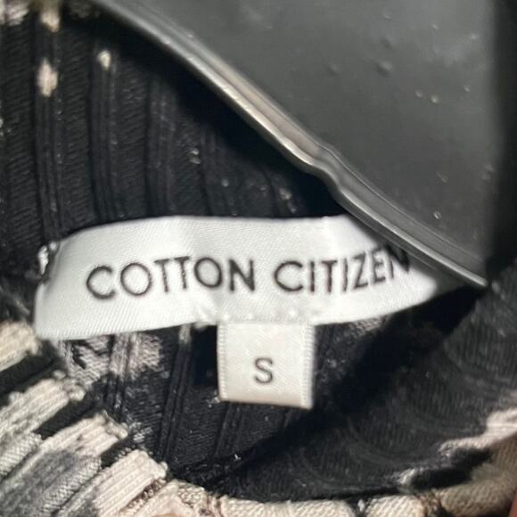 Cotton Citizen The Ibiza Small Mini Tie Dye Long Sleeve Dress Graphite Splatter - Picture 3 of 8